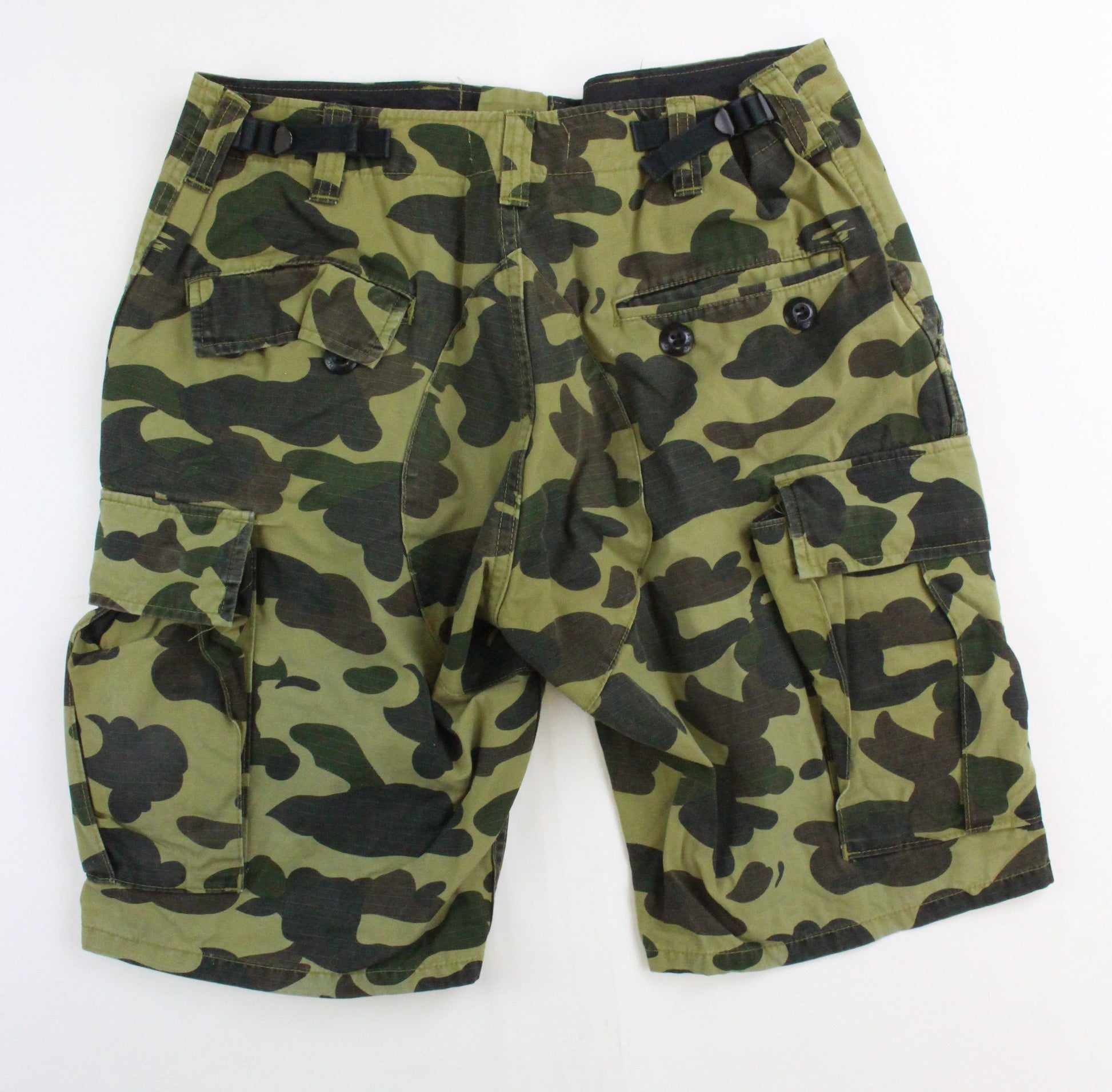 Bape 1st Green Camo Cargo Shorts - SaruGeneral