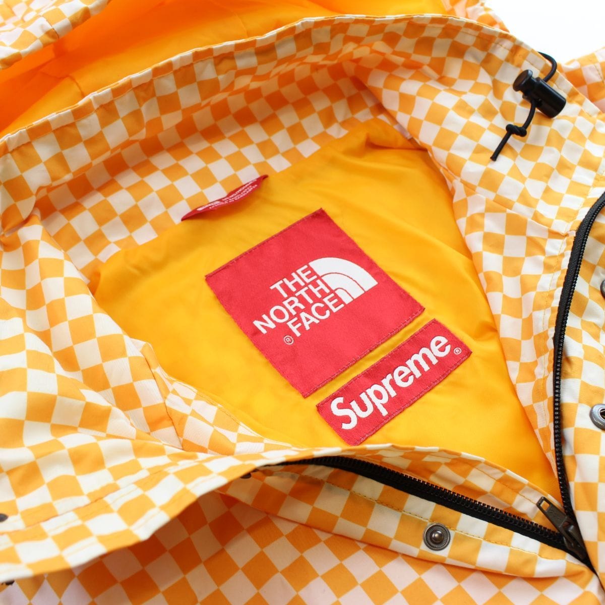 Supreme x TNF the north face checkered yellow 2012 – SARUGENERAL