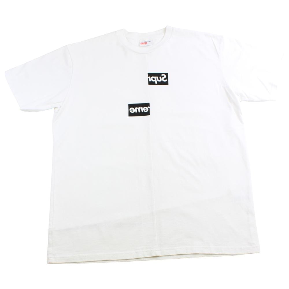 Supreme x CDG Comme Des Garcon Split box logo tee - SaruGeneral