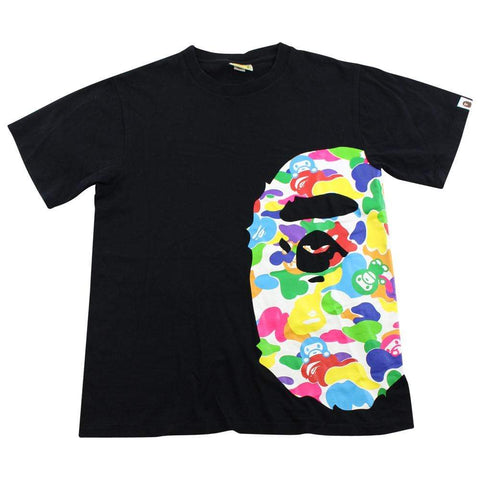 Bape Multicamo Milo Big Ape Side Tee Black