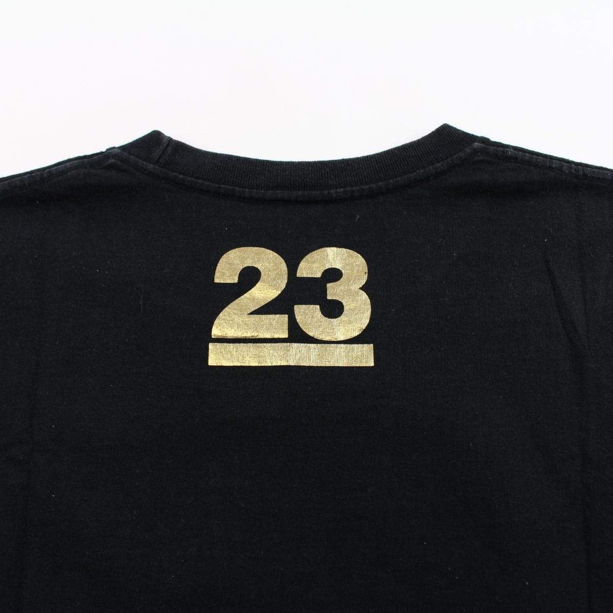 Bape 23rd Anni Gold Big Ape Logo Tee Black - SaruGeneral