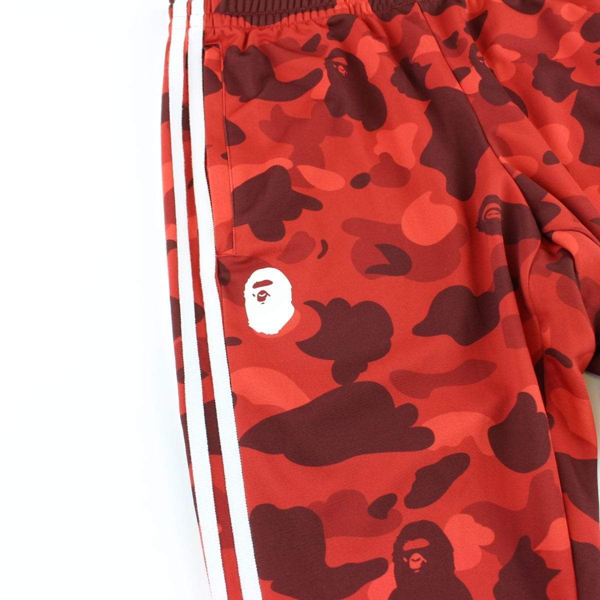 Bape Adidas Red Camo Track Pants - SaruGeneral