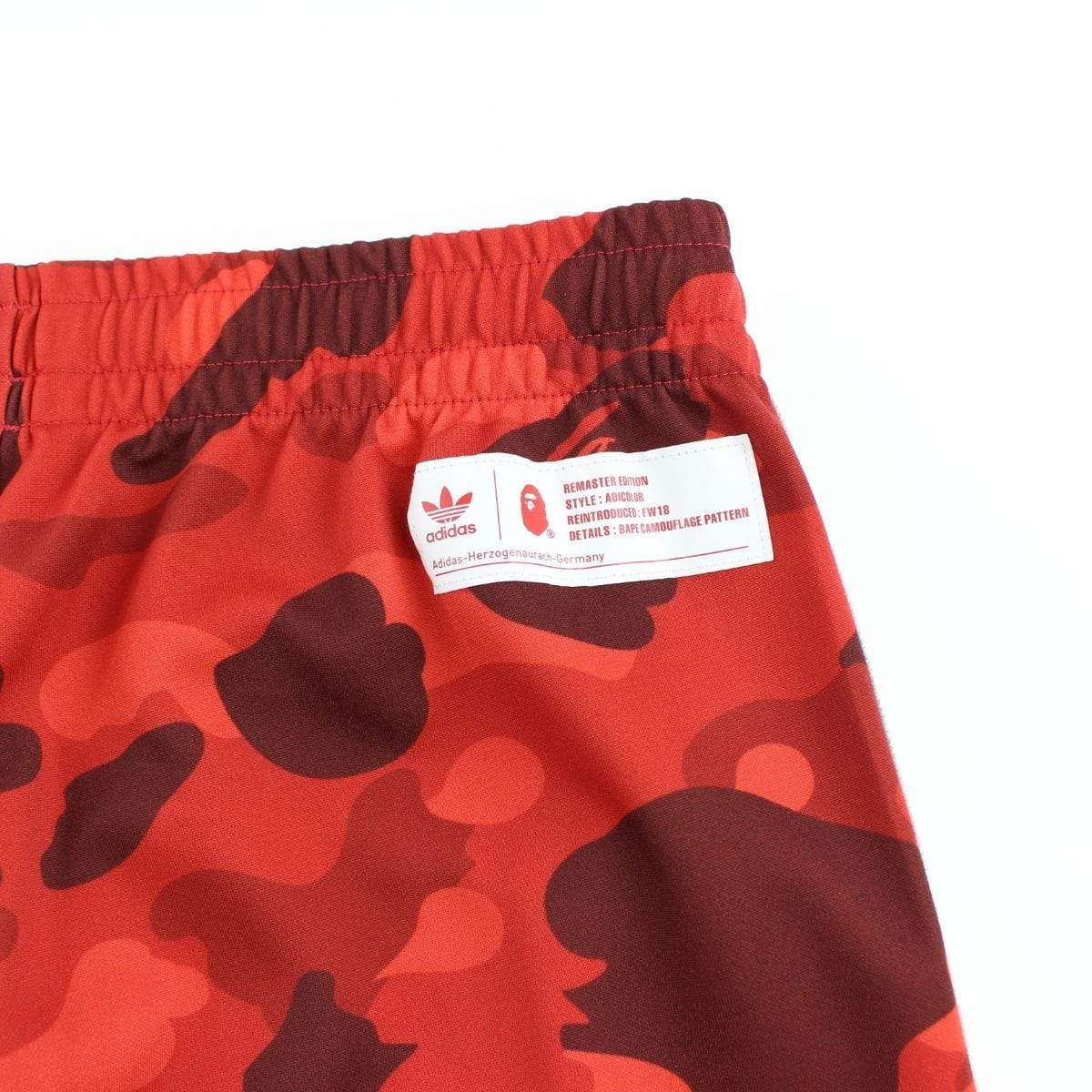 Bape Adidas Red Camo Track Pants - SaruGeneral