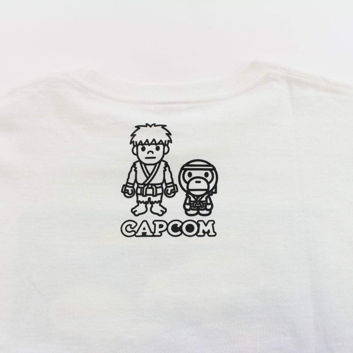 Bape Streetfighter Baby Milo Tee White - SaruGeneral