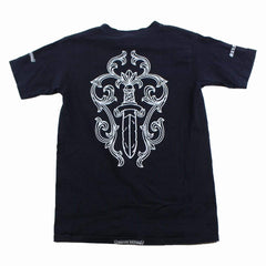 T-shirt noir avec poche et logo Chrome Hearts at Maxfield LA