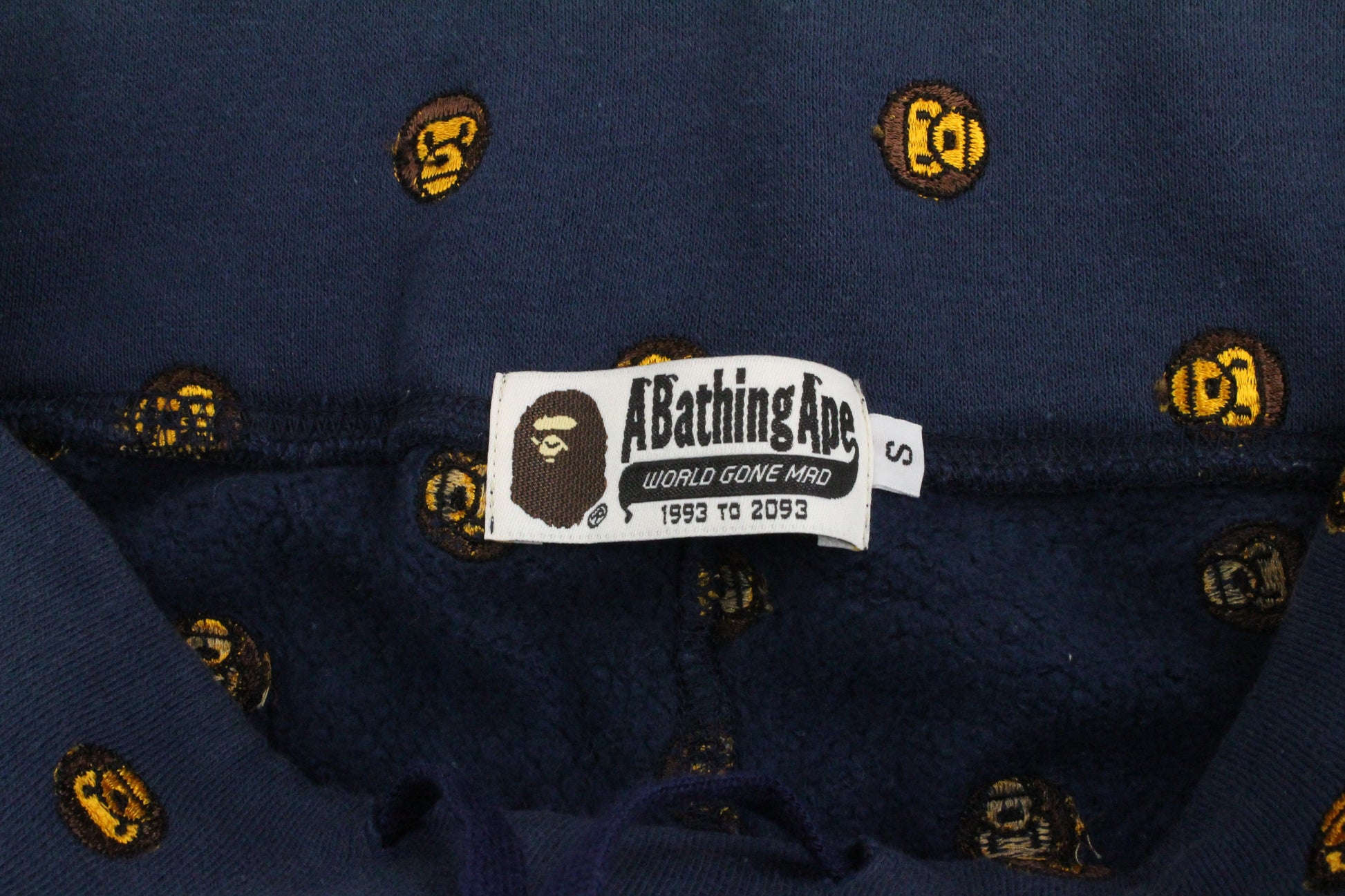 Bape Milo Monogram Pants Navy - SaruGeneral