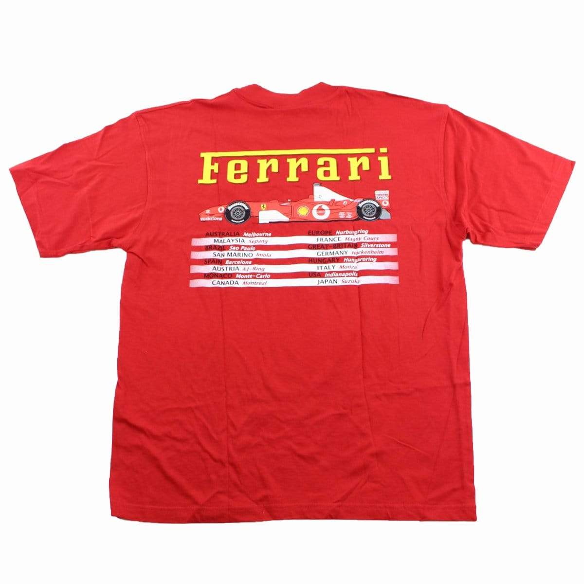 Ferrari Car Backprint Tee Red - SaruGeneral