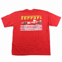 T-shirt rouge imprimé voiture Ferrari
