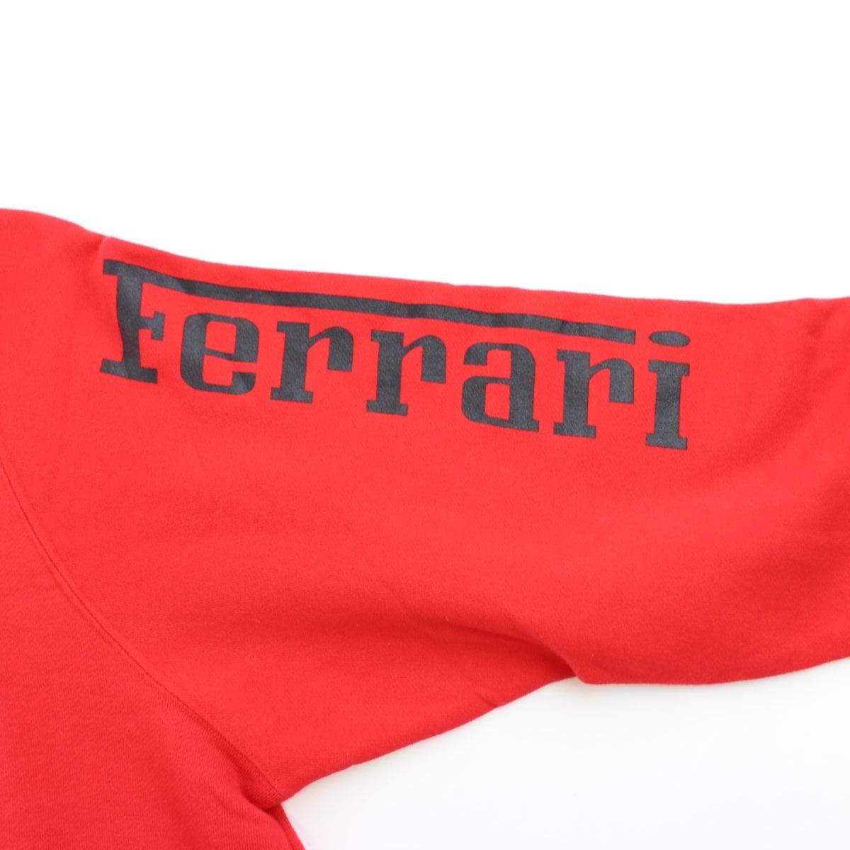 Ferrari Magneti suede logo Crewneck Red - SaruGeneral