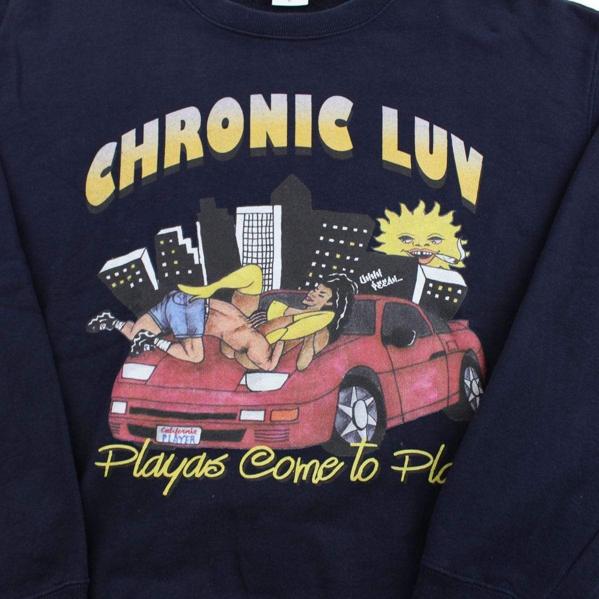 Chronic Luv Playas Crewneck Navy - SaruGeneral