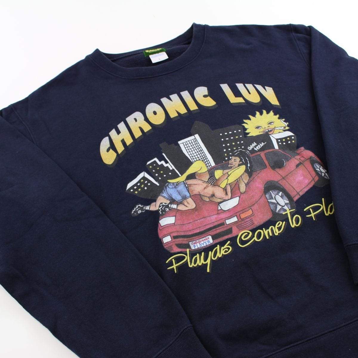 Chronic Luv Playas Crewneck Navy - SaruGeneral