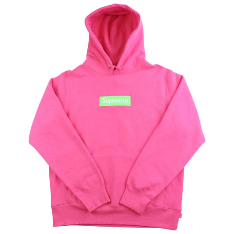 supreme magenta box logo hoodie 2017