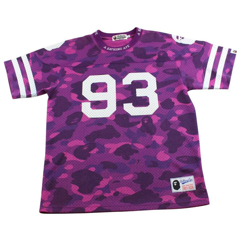 maillot en maille camouflage violet Bape