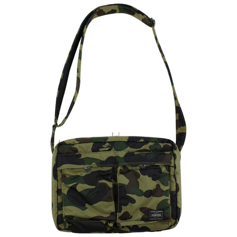 Bape 1st Green Camo Porter Bag