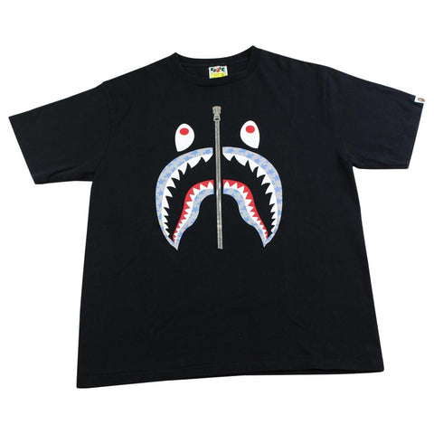 T-shirt Bape motif requin STA noir