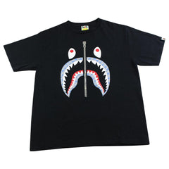 bape sta pattern shark tee black