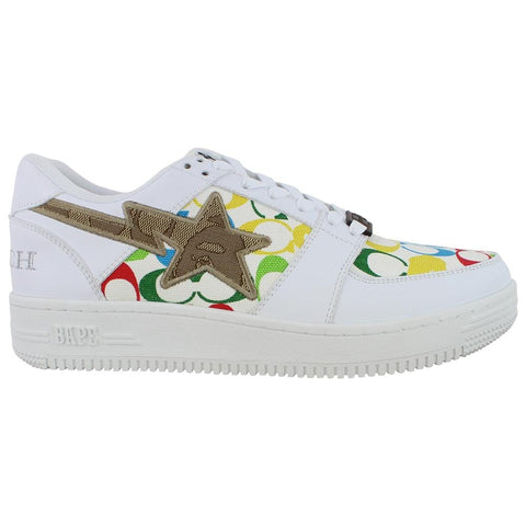 Bapesta x Coach Multicolour White