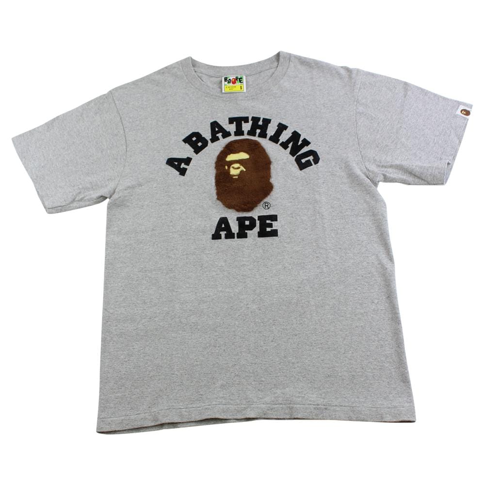 bape boa college logo tee grey - SaruGeneral