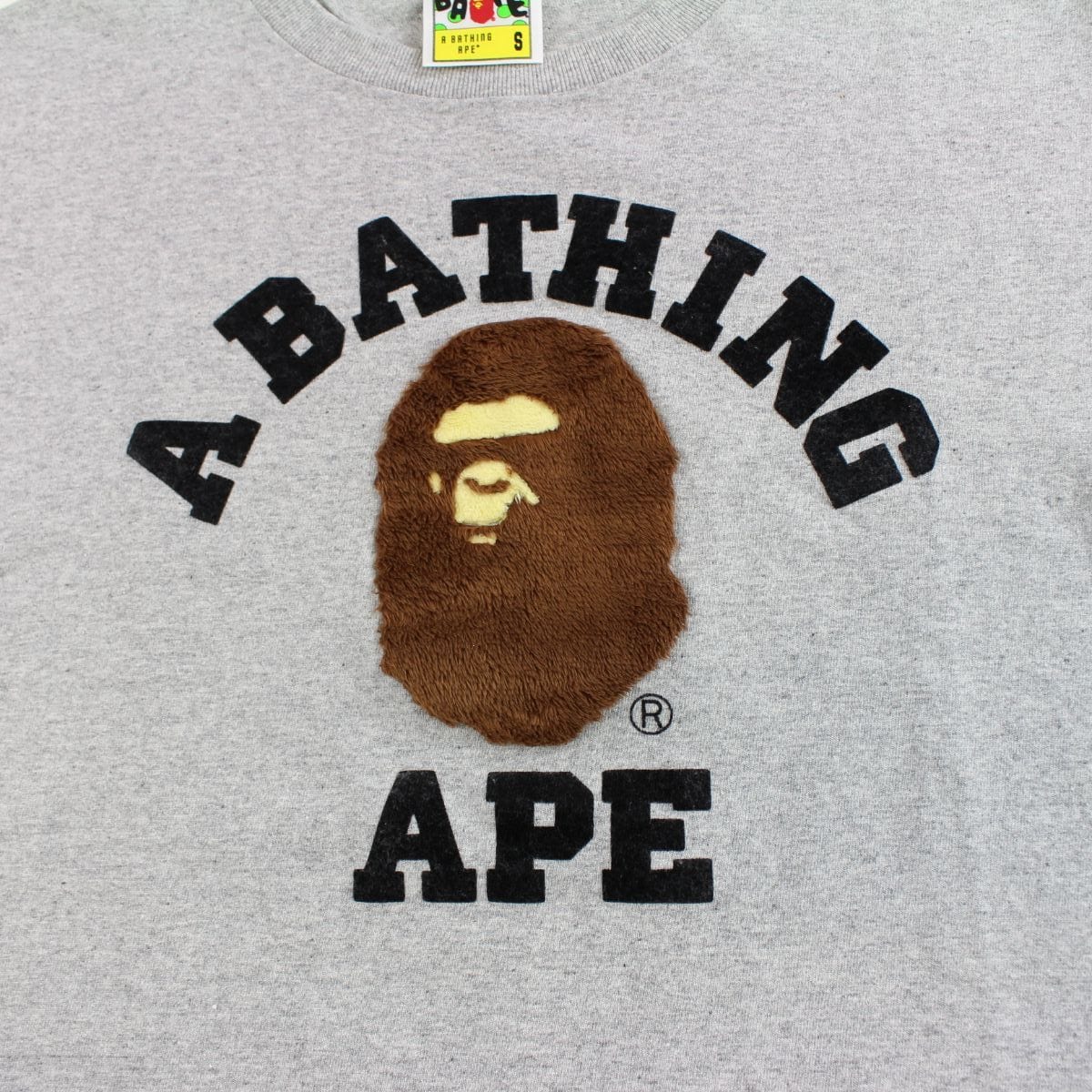 bape boa college logo tee grey - SaruGeneral