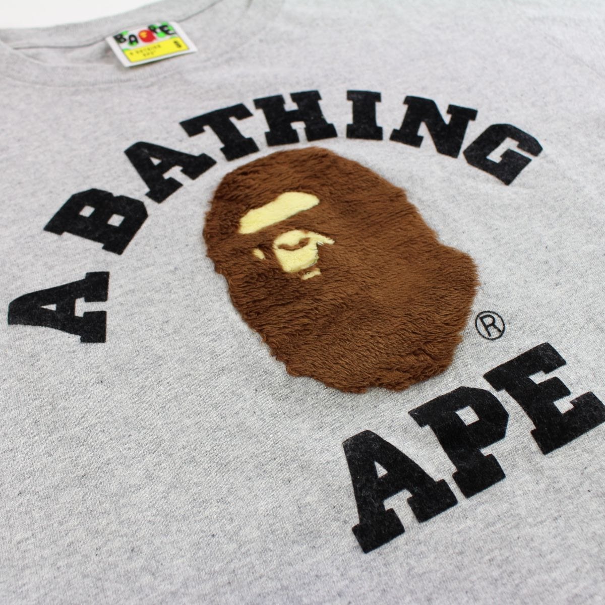 bape boa college logo tee grey - SaruGeneral