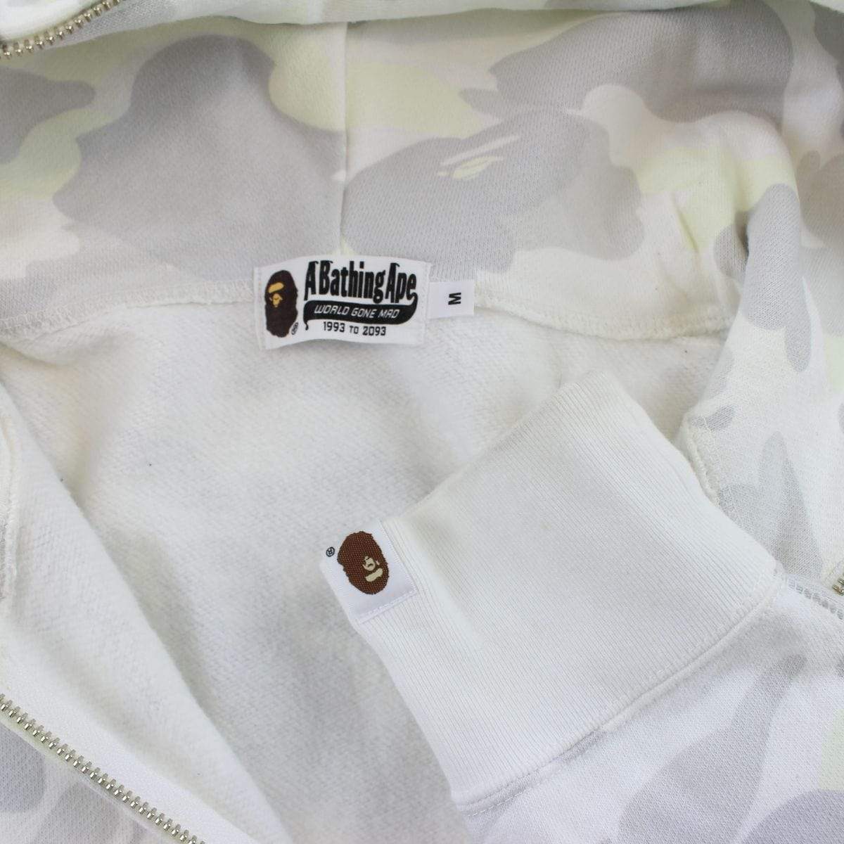 Bape White Camo Shark Hoodie - SaruGeneral