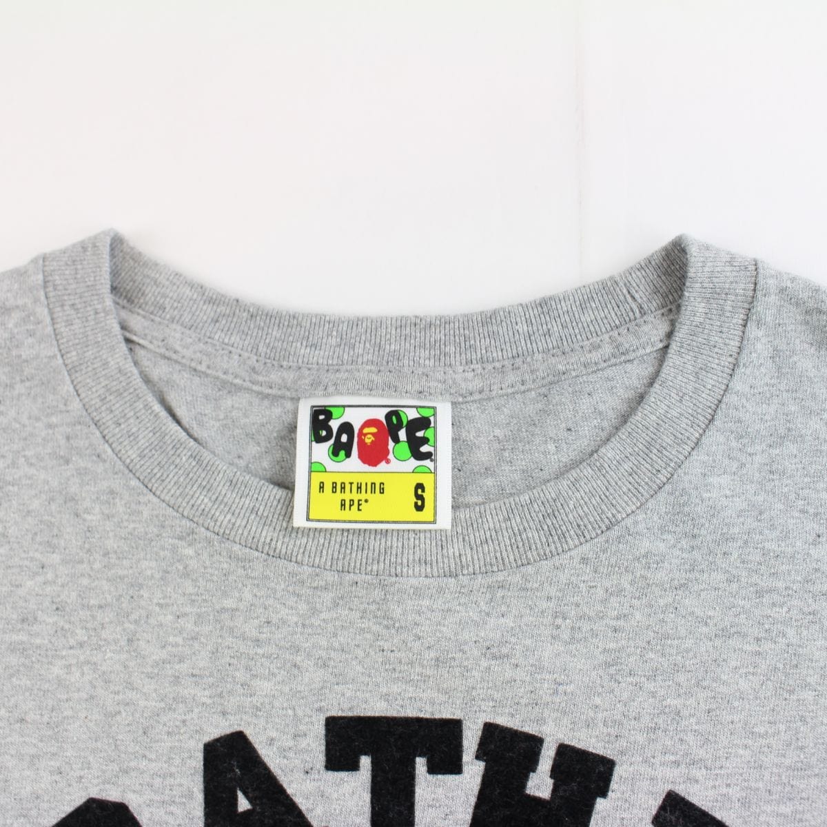 bape boa college logo tee grey - SaruGeneral