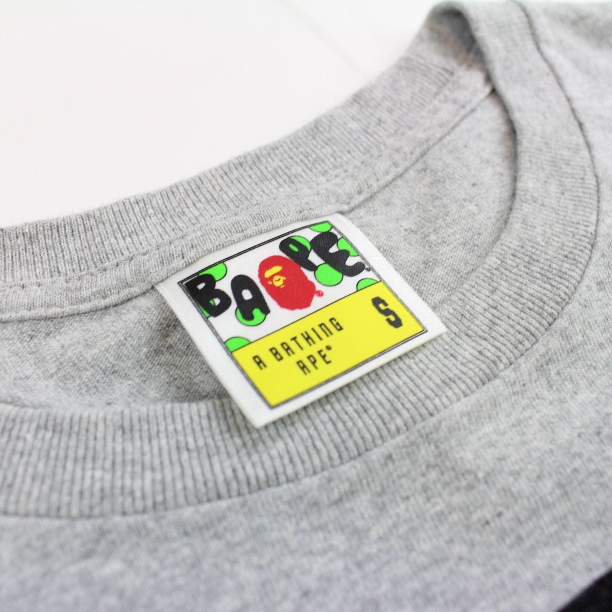 bape boa college logo tee grey - SaruGeneral