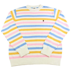 bape candy stripe wool sweatshirt