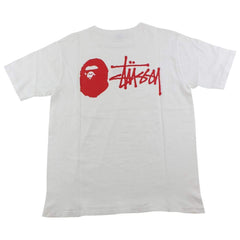 T-shirt blanc collaboratif Bape x Stussy Ill