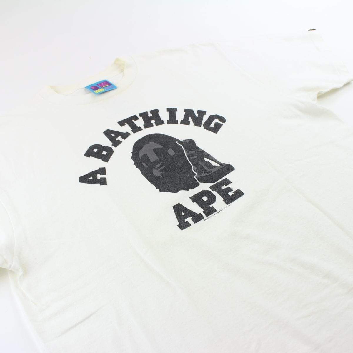 Bape nagoya Statue College Logo Tee White - SaruGeneral