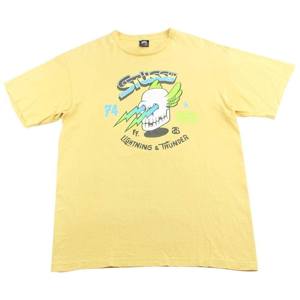 Stussy Lightening Tee Yellow - SaruGeneral