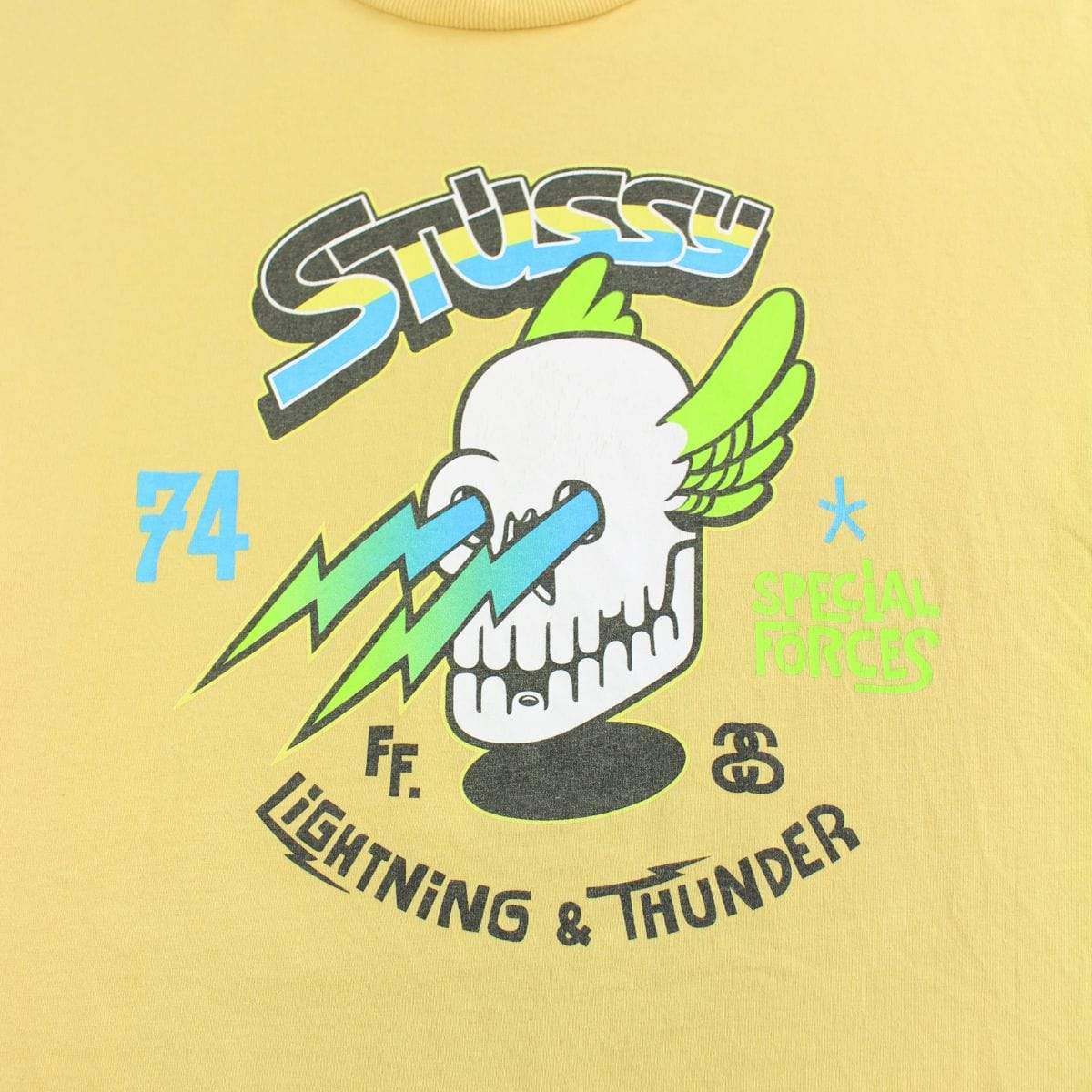 Stussy Lightening Tee Yellow - SaruGeneral