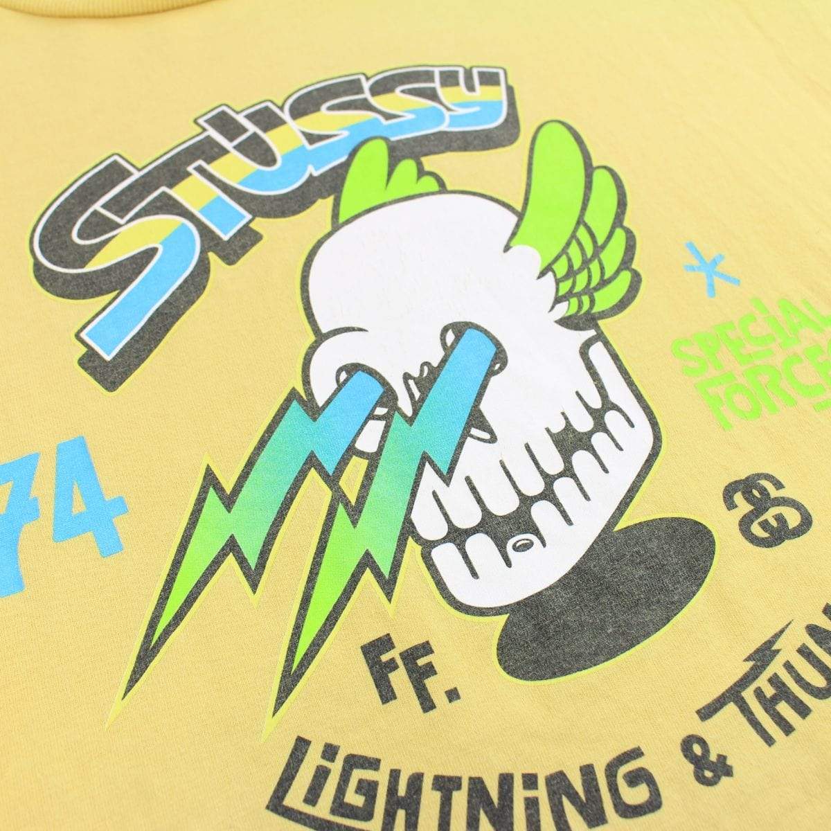 Stussy Lightening Tee Yellow - SaruGeneral