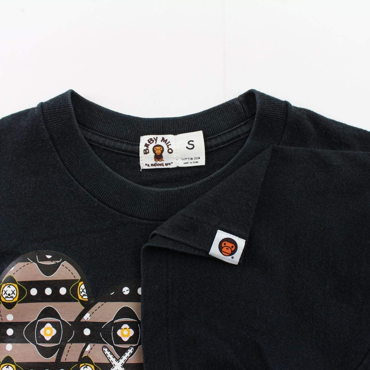 Bape x Kaws Baby Milo Tee Black - SaruGeneral