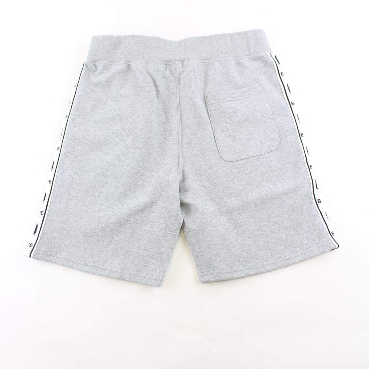 Bape Side Stripe Logo Shorts Grey - SaruGeneral