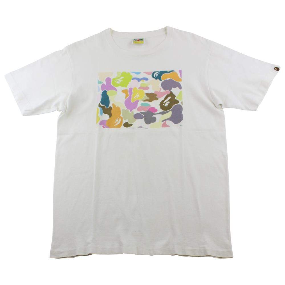 Bape Multi Camo Box Tee White - SaruGeneral