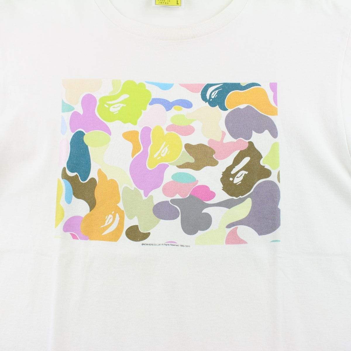 Bape Multi Camo Box Tee White - SaruGeneral