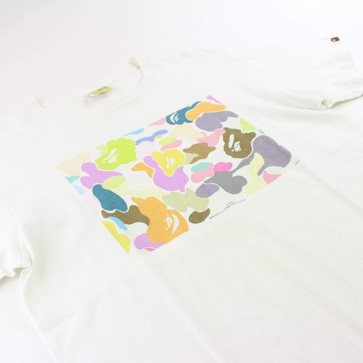 Bape Multi Camo Box Tee White - SaruGeneral