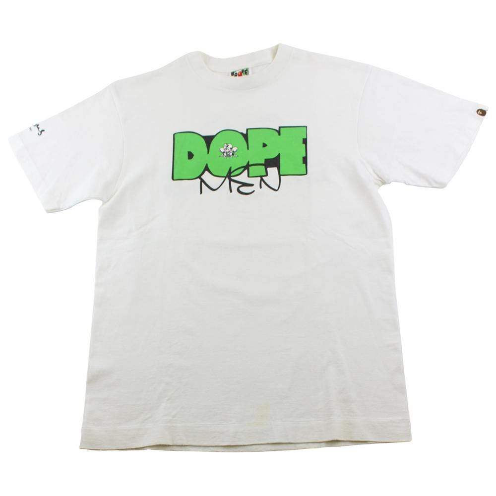 Bape Dope Men Tee White - SaruGeneral