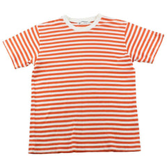 T-shirt Bape à rayures orange et blanches