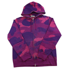 bape purple camo full zip