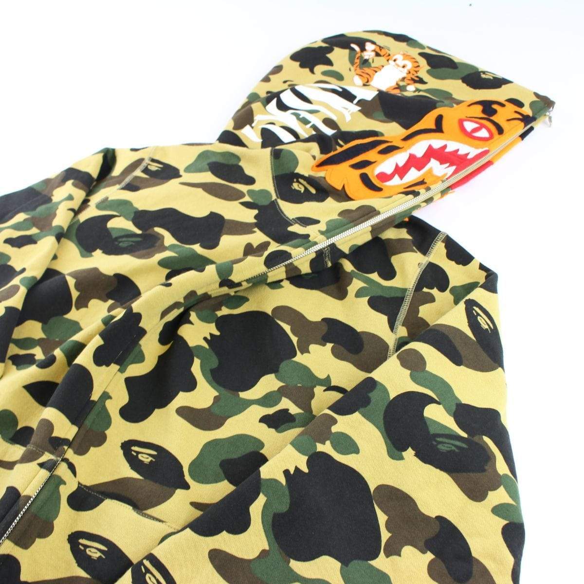 Bape 1st Yellow Camo Tiger Hoodie - SaruGeneral