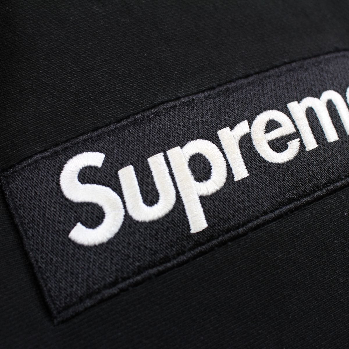 Supreme Black on Black Box Logo Hoodie - SaruGeneral