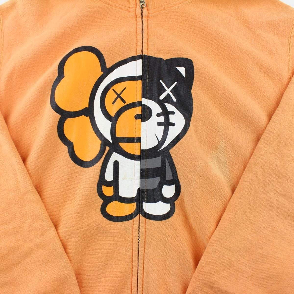 Bape x Kaws Baby Milo Figure Hoodie Orange - SaruGeneral