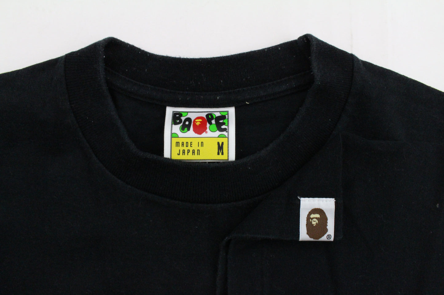 Bape original Milo College Logo Tee Black - SaruGeneral