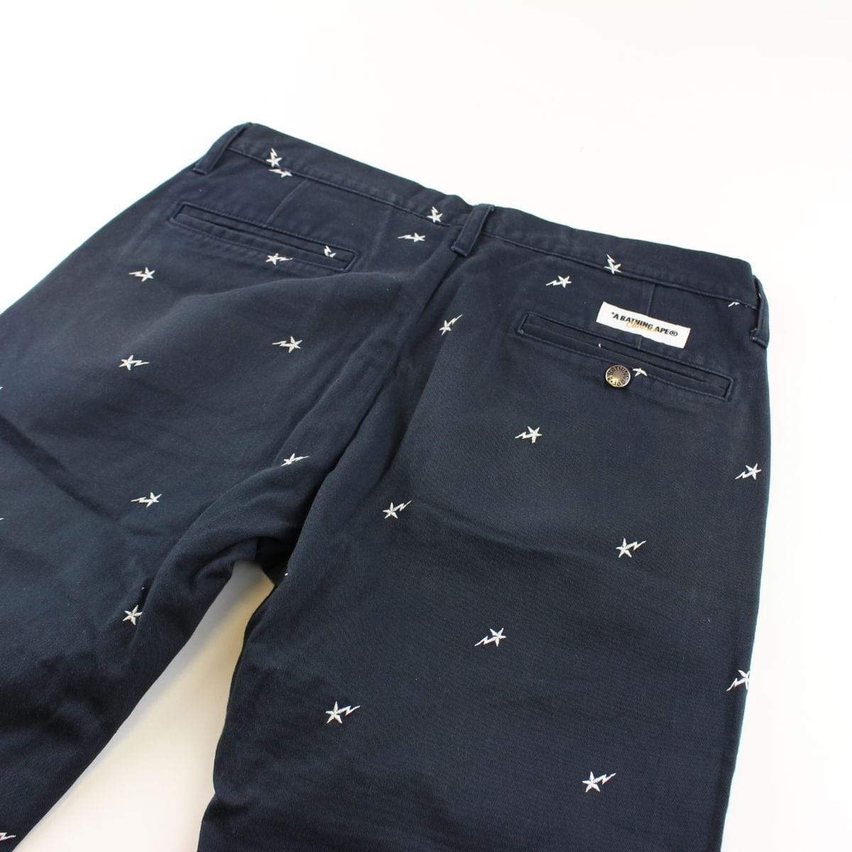 Bapesta All Over Print Pants Navy - SaruGeneral