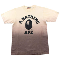 Bape College Logo Gradient Tee tan