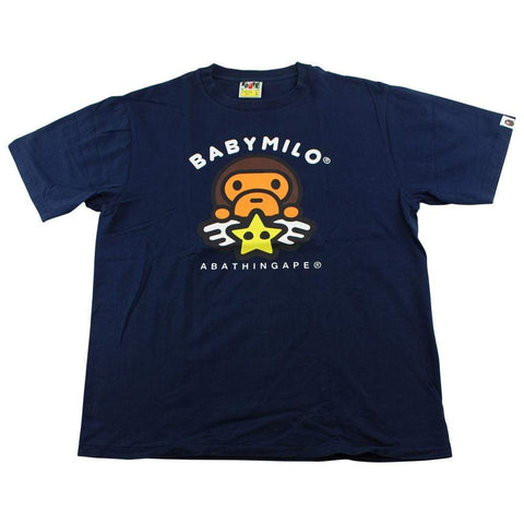 Bape baby Milo Star Tee Navy