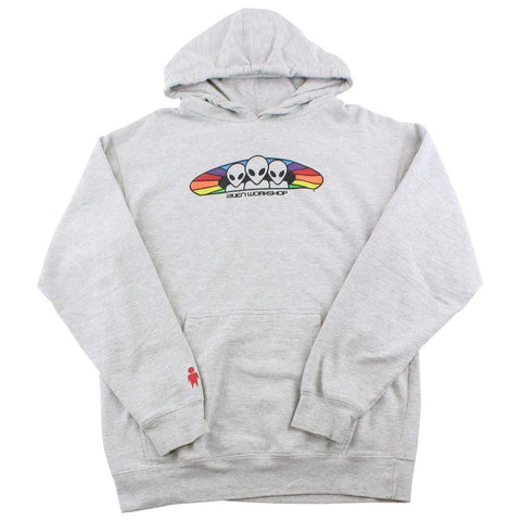 Alien Workshop Multi Colour Logo Hoodie Grey