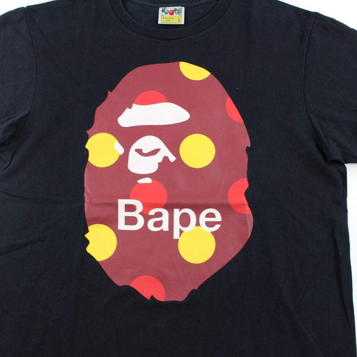 Bape Spots Big Ape Logo Tee Black - SaruGeneral